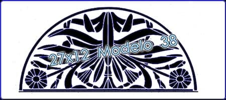 - Stencil 12x27cm Modelo 038 -